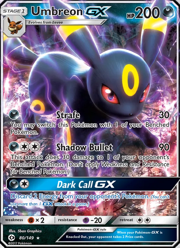 Umbreon GX Sun & Moon 80/149
