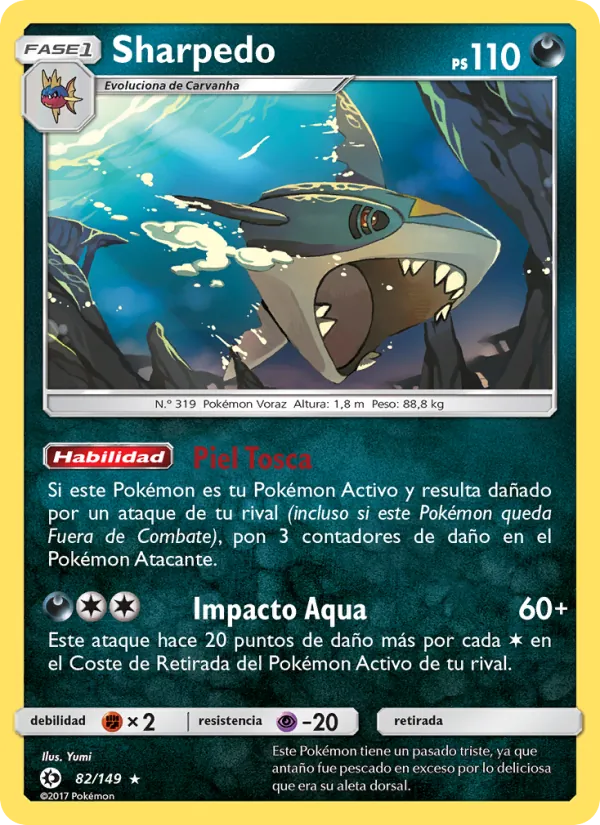 Sharpedo Sol y Luna 82/149