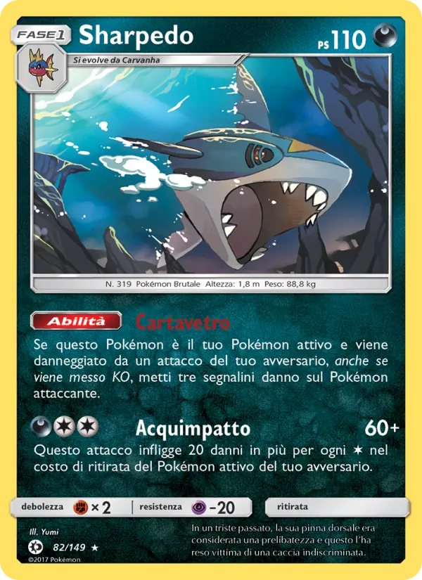Sharpedo Sole e Luna 82/149