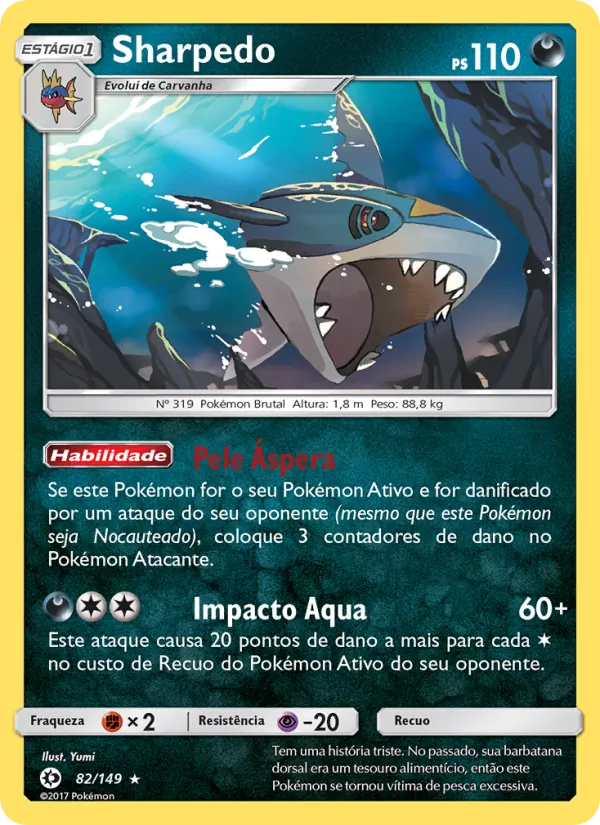 Sharpedo Sol e Lua 82/149
