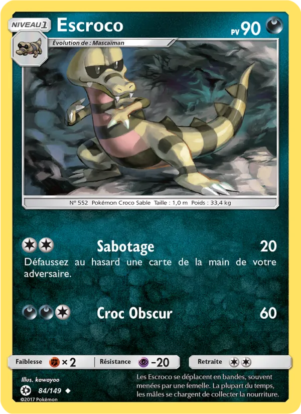 Escroco Soleil et Lune 84/149