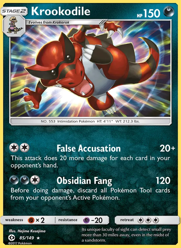 Krookodile Sun & Moon 85/149