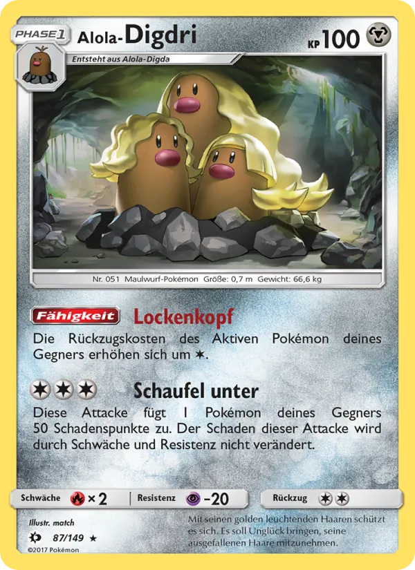 Alola-Digdri Sonne & Mond 87/149