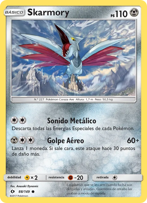 Skarmory Sol y Luna 88/149