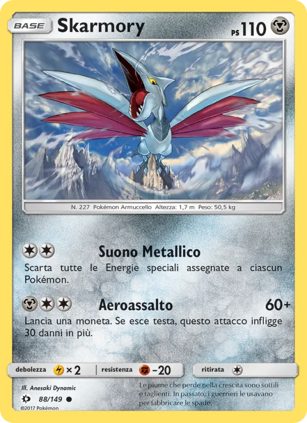 Skarmory Sole e Luna 88/149