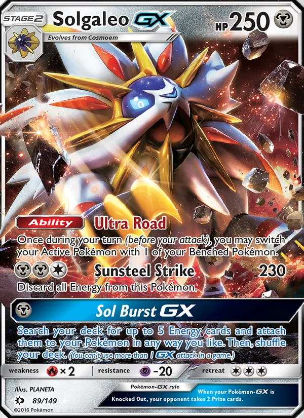 Solgaleo GX Sun & Moon 89/149