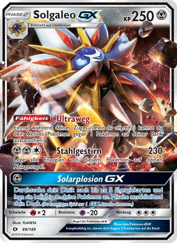 Solgaleo GX Sonne & Mond 89/149