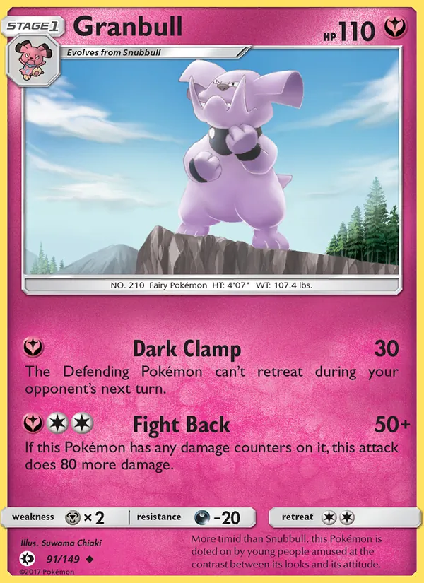 Granbull Sun & Moon 91/149