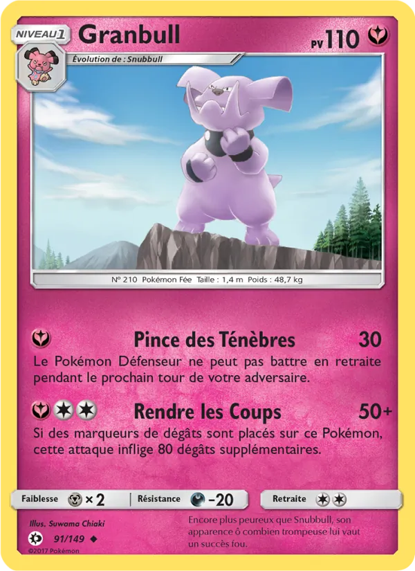 Granbull Soleil et Lune 91/149