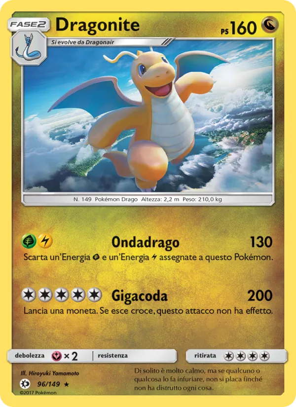 Dragonite Sole e Luna 96/149