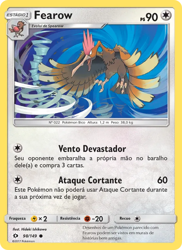 Fearow Sol e Lua 98/149