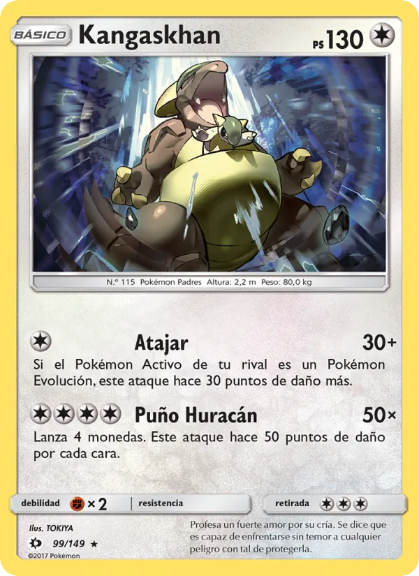 Kangaskhan Sol y Luna 99/149