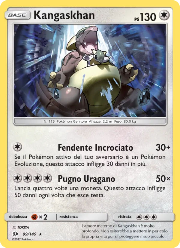 Kangaskhan Sole e Luna 99/149
