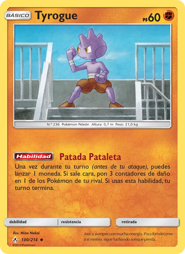 Tyrogue Vínculos Indestructibles 100/214