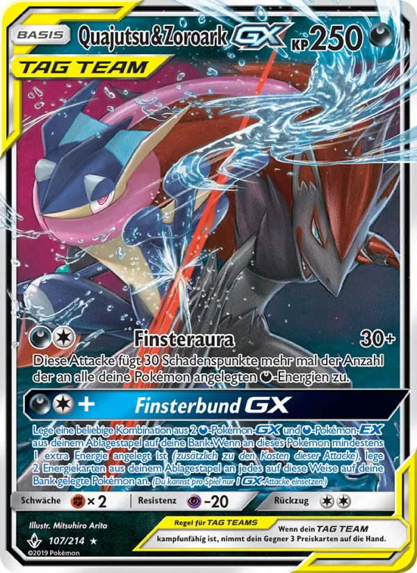 Quajutsu & Zoroark GX Kräfte im Einklang 107/214
