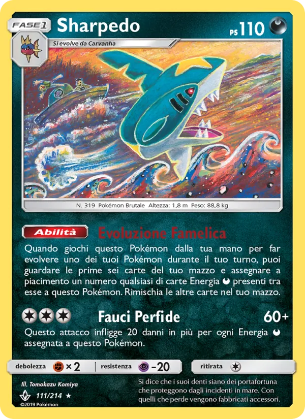 Sharpedo Legami Inossidabili 111/214