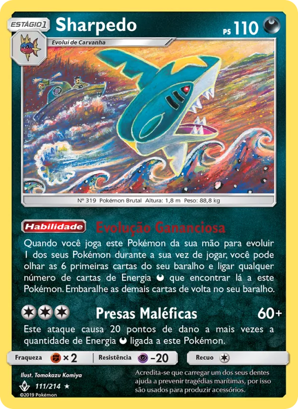Sharpedo Elos Inquebráveis 111/214