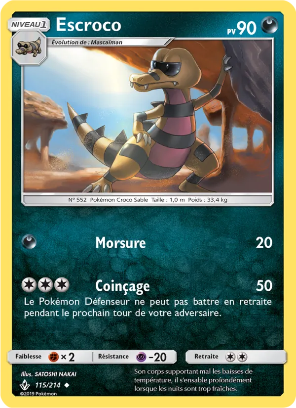 Escroco Alliance Infaillible 115/214