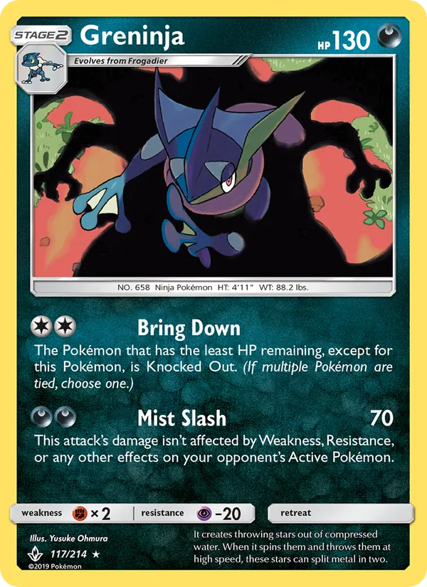 Greninja Unbroken Bonds 117/214