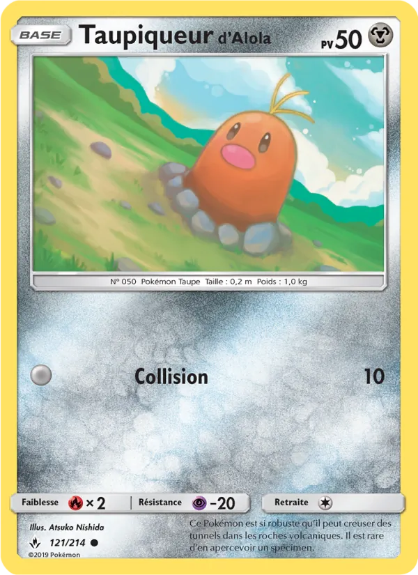 Taupiqueur d’Alola Alliance Infaillible 121/214