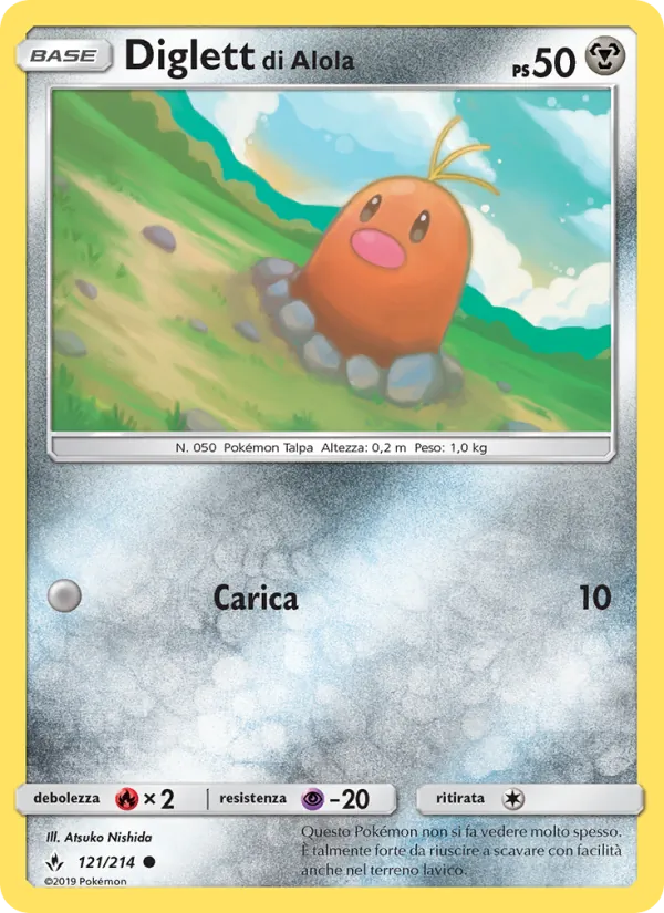 Diglett di Alola Legami Inossidabili 121/214