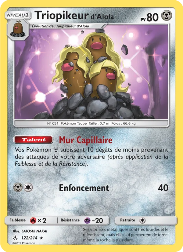 Triopikeur d’Alola Alliance Infaillible 122/214