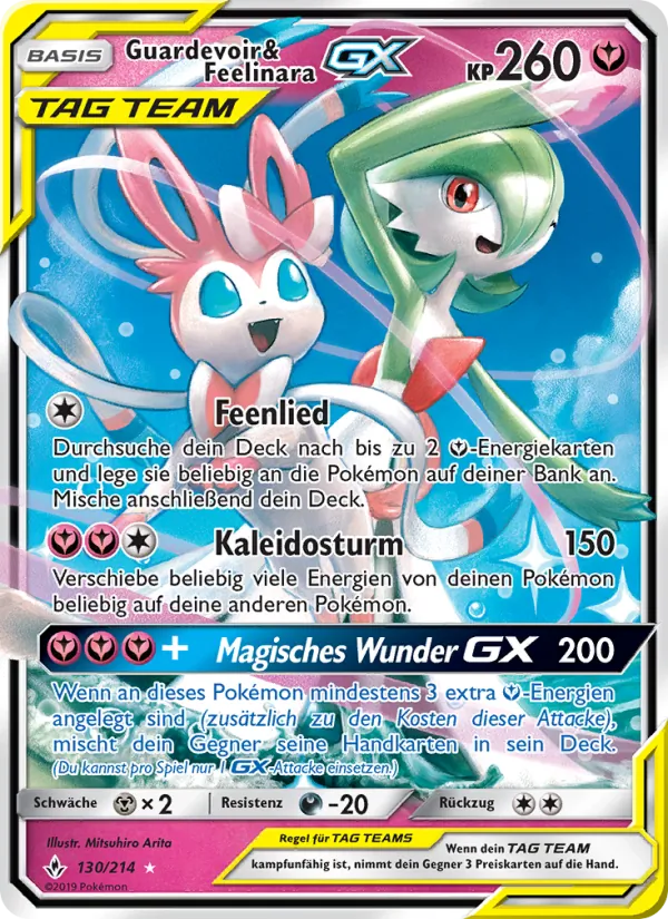 Guardevoir & Feelinara GX Kräfte im Einklang 130/214