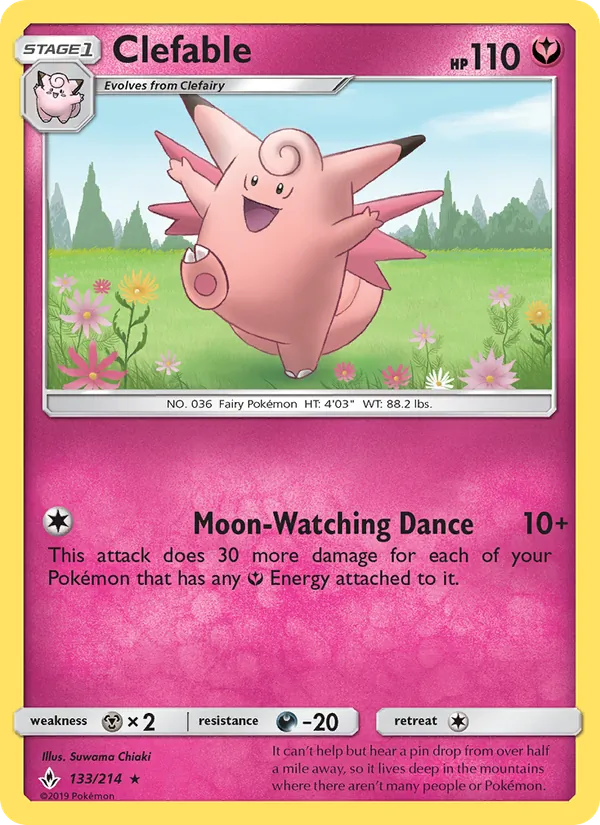 Clefable Unbroken Bonds 133/214