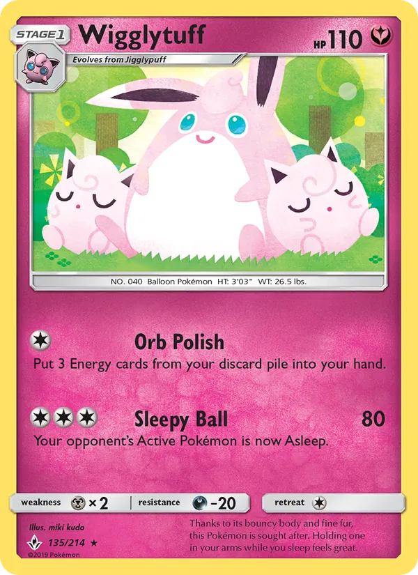 Wigglytuff Unbroken Bonds 135/214