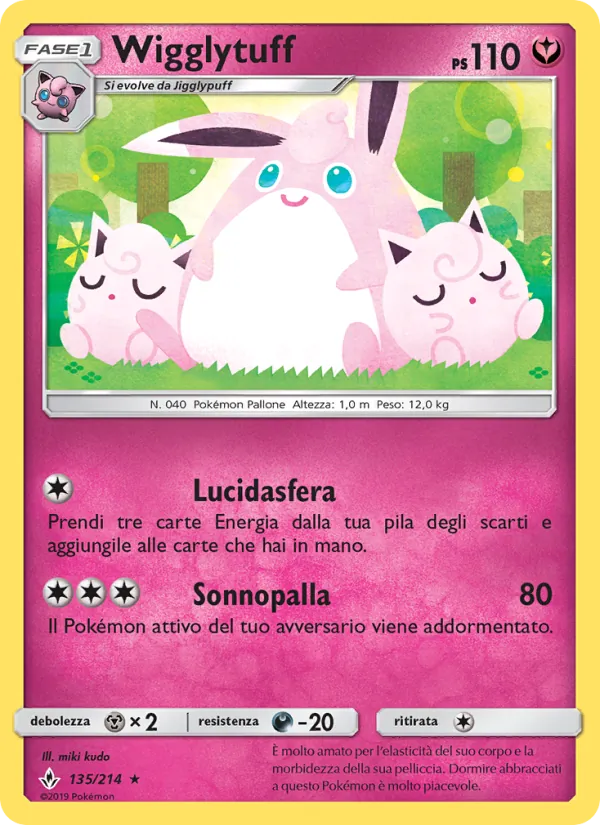 Wigglytuff Legami Inossidabili 135/214