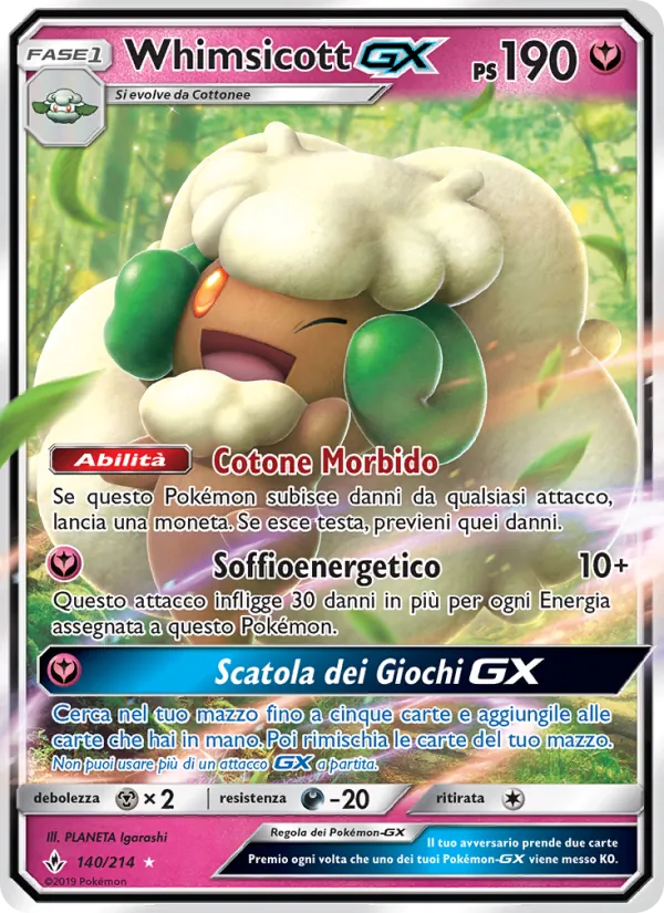 Whimsicott GX Legami Inossidabili 140/214