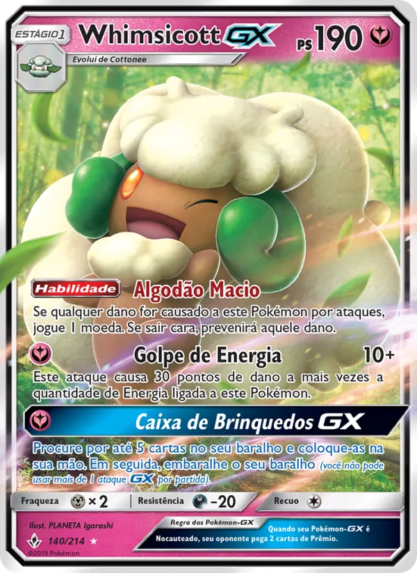 Whimsicott GX Elos Inquebráveis 140/214