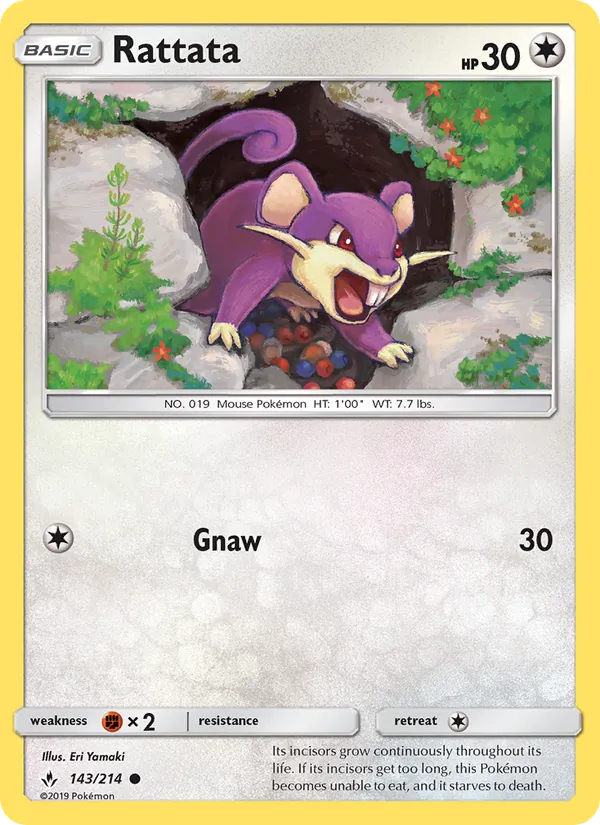 Rattata Unbroken Bonds 143/214