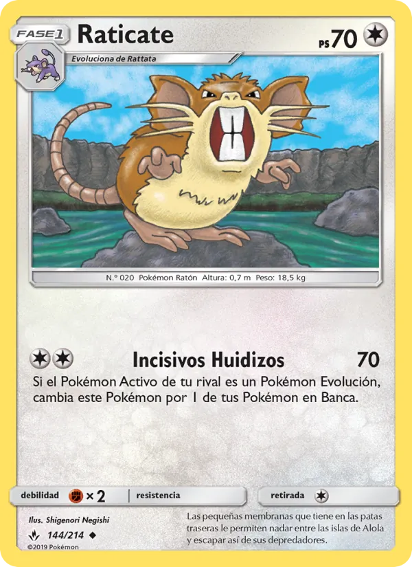 Raticate Vínculos Indestructibles 144/214