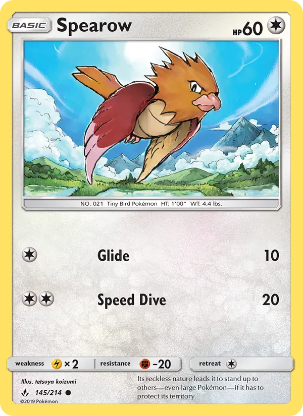 Spearow Unbroken Bonds 145/214
