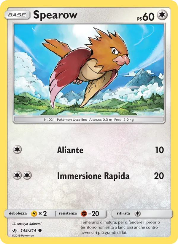 Spearow Legami Inossidabili 145/214