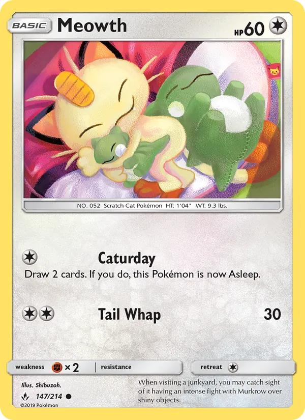 Meowth Unbroken Bonds 147/214