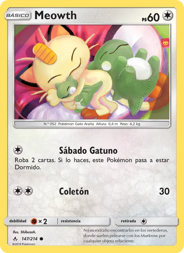 Meowth Vínculos Indestructibles 147/214