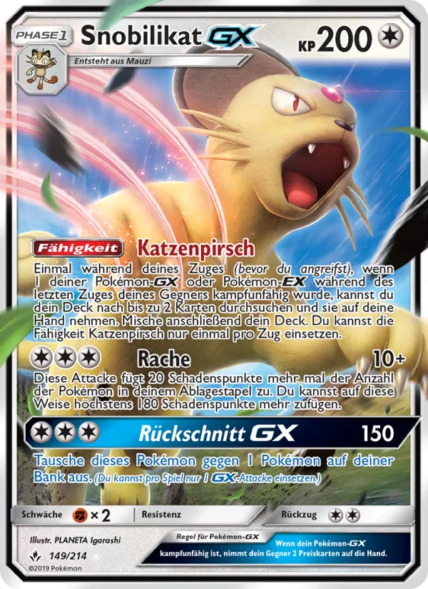 Snobilikat GX Kräfte im Einklang 149/214
