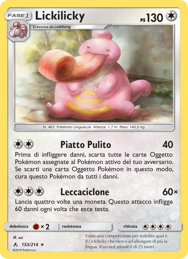 Lickilicky Legami Inossidabili 153/214
