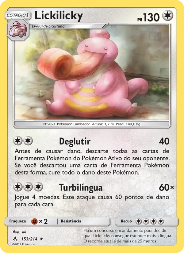 Lickilicky Elos Inquebráveis 153/214