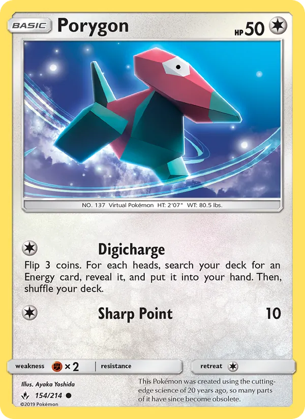 Porygon Unbroken Bonds 154/214