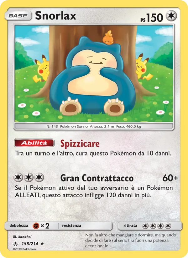 Snorlax Legami Inossidabili 158/214