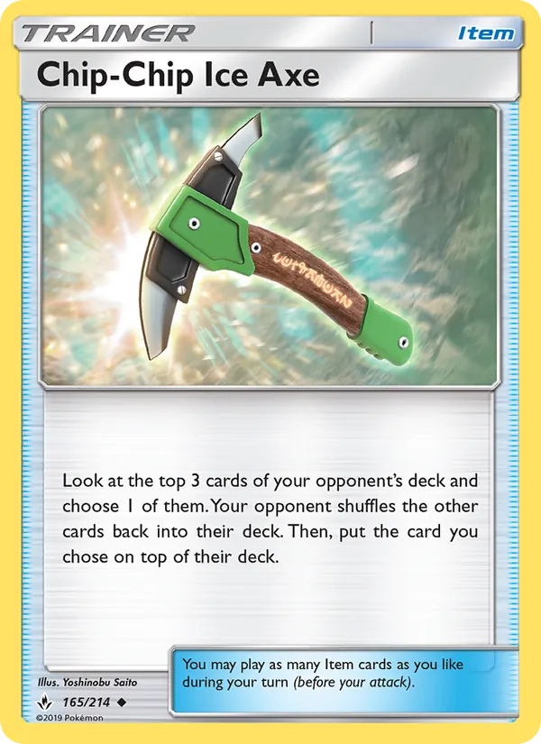 Chip-Chip Ice Axe Unbroken Bonds 165/214