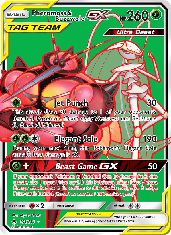 Pheromosa & Buzzwole GX Unbroken Bonds 191/214