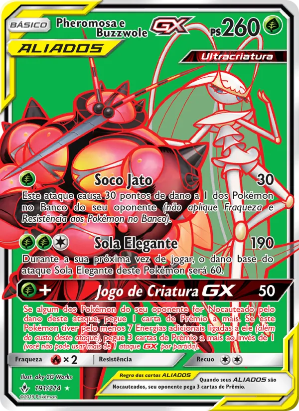Pheromosa e Buzzwole GX Elos Inquebráveis 191/214
