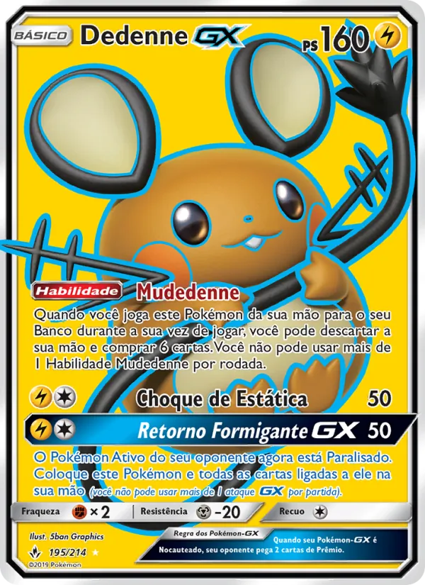 Dedenne GX Elos Inquebráveis 195/214