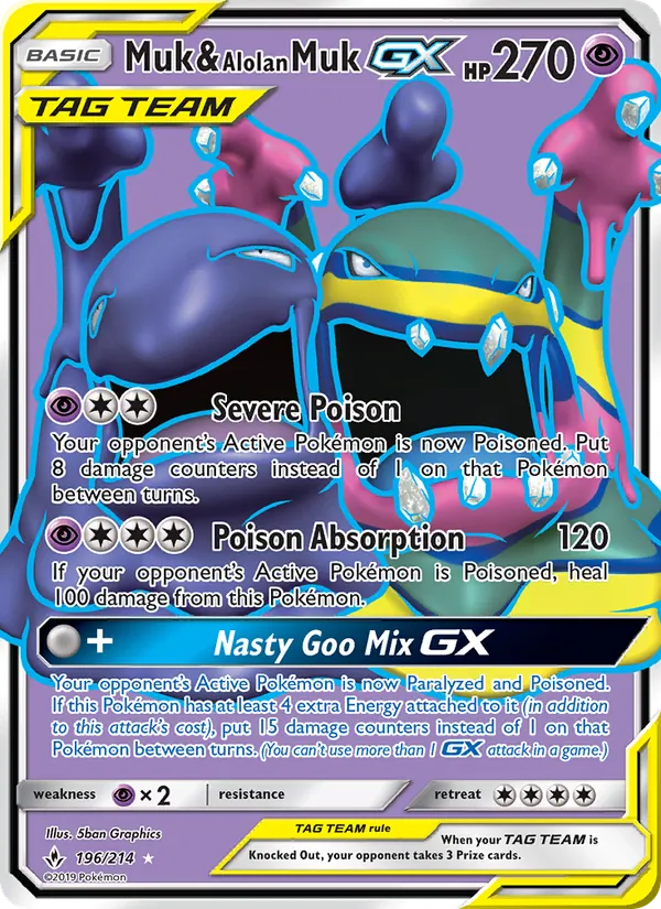 Muk & Alolan Muk GX Unbroken Bonds 196/214