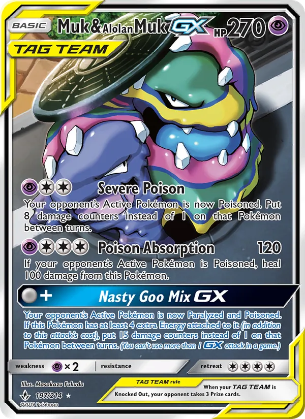 Muk & Alolan Muk GX Unbroken Bonds 197/214