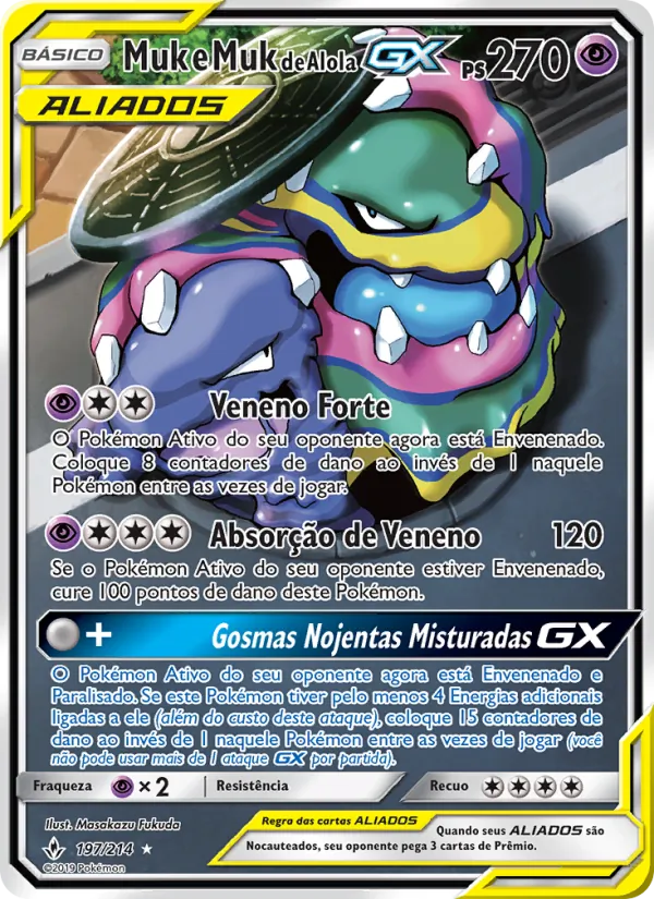 Muk e Muk de Alola GX Elos Inquebráveis 197/214